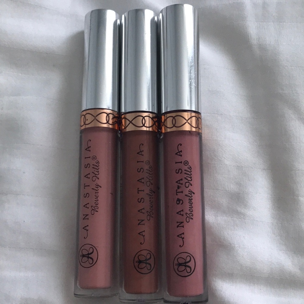 set of three Anastasia liquid lipsticks
